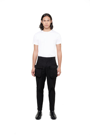 Black Pants With 3D Pockets