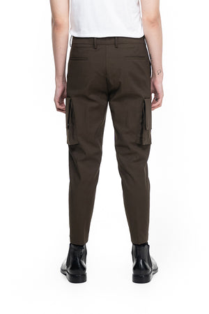OLIVE CARGO PANTS WITH EXTRA POCKETS