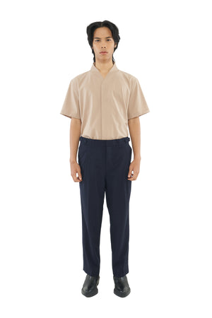 NAVY CLASSIC PANTS WITH SIDE ADJUSTER