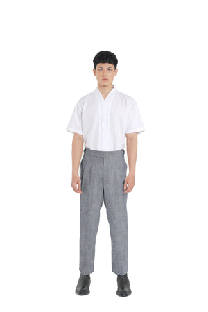 GREY GURKHA PANTS