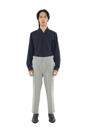 GREY CLASSIC PANTS WITH SIDE ADJUSTER