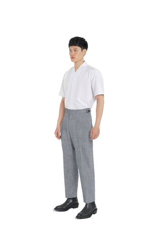 GREY GURKHA PANTS