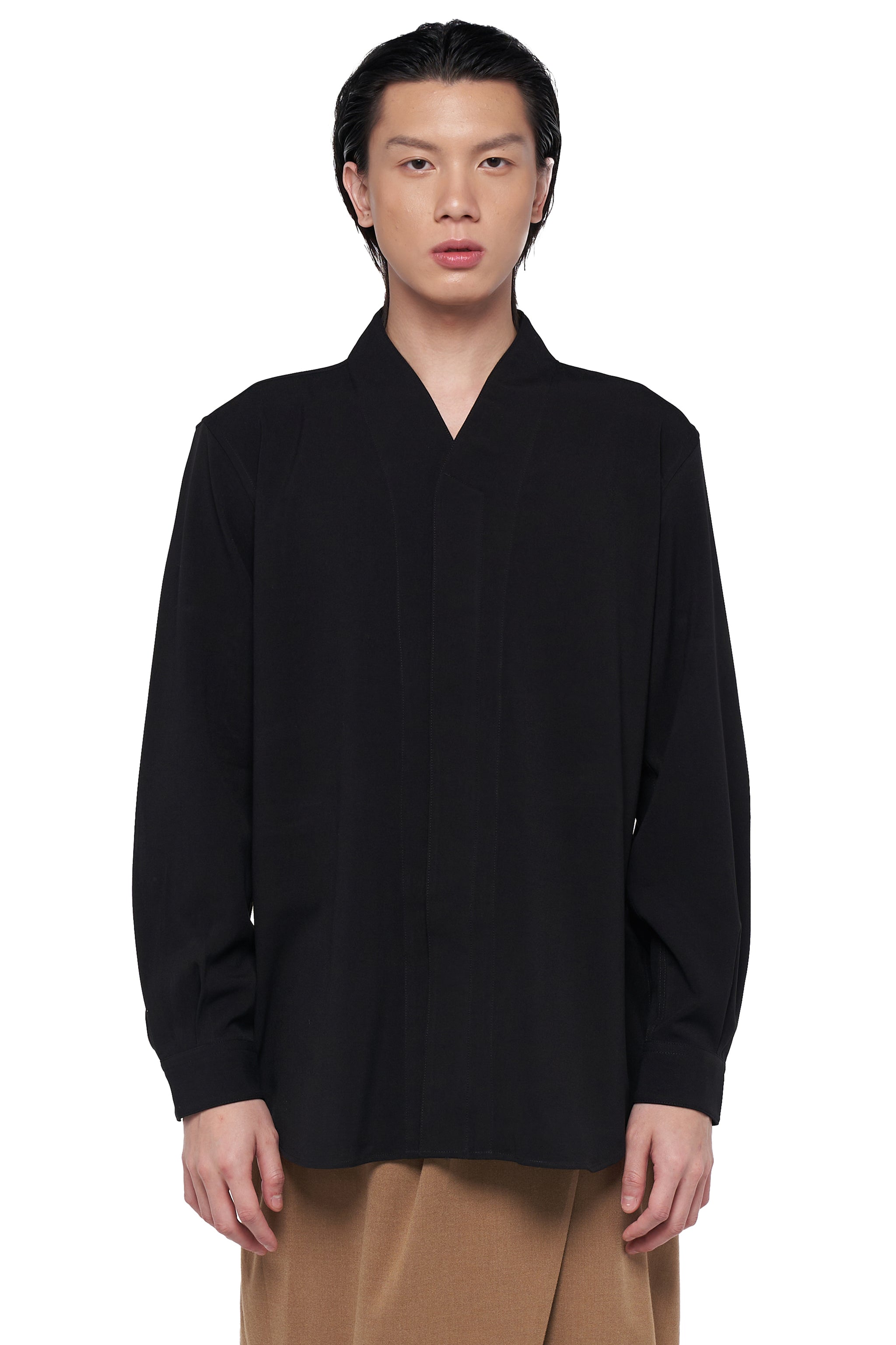 BLACK COLLARLESS PART 5 LONGSLEEVES