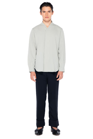 MINTY GREEN COLLARLESS PART 5 LONG SLEEVE SHIRT