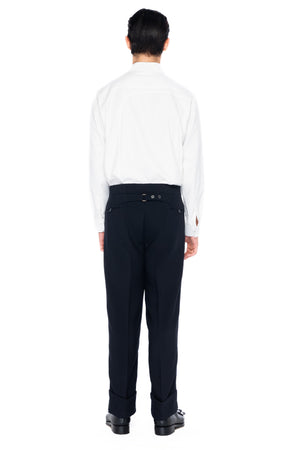 NAVY CLASSIC PANTS WITH CUFF