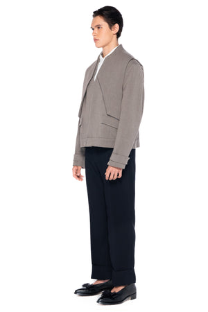 DARK ETOUPE PART 1 JACKET WITH LAYER