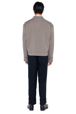 DARK ETOUPE PART 1 JACKET WITH LAYER