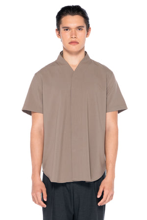 ETOUPE COLLARLESS PART 5 SHORTSLEEVES