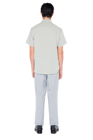 MINTY GREEN COLLARLESS PART 5 SHORT SLEEVE SHIRT