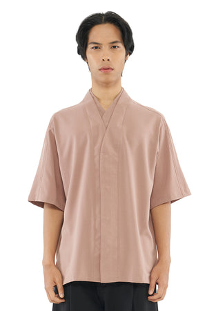 BROWN LOOSE DOUBLE COLLAR SHIRT PART 5