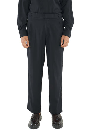 BLACK CLASSIC PANTS WITH SIDE ADJUSTER