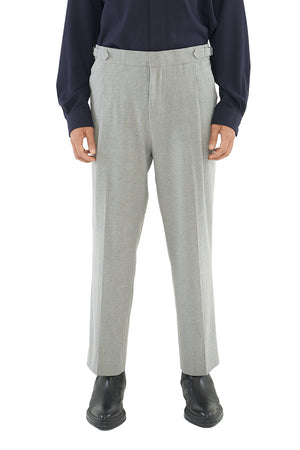 GREY CLASSIC PANTS WITH SIDE ADJUSTER