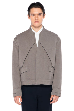 DARK ETOUPE PART 1 JACKET WITH LAYER