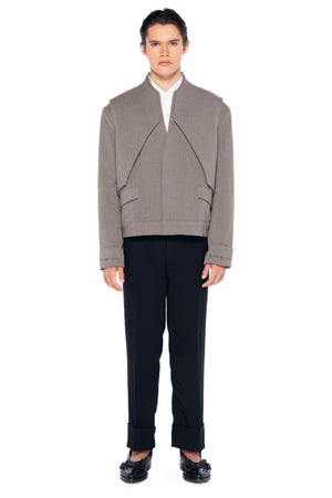 DARK ETOUPE PART 1 JACKET WITH LAYER