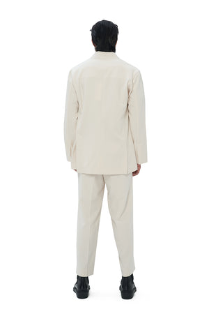 IVORY COLLARLESS OUTER