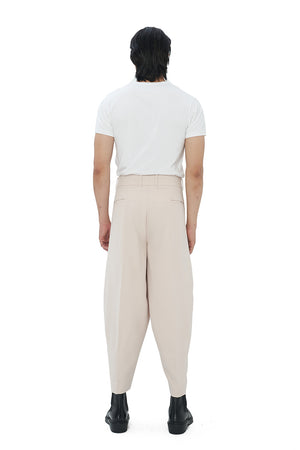 BEIGE CARROT PANTS