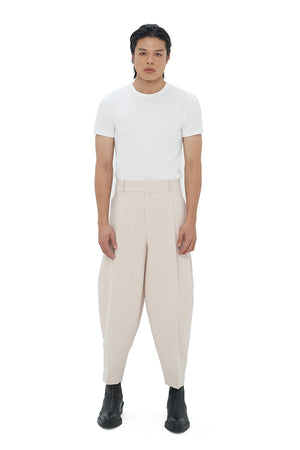 BEIGE CARROT PANTS