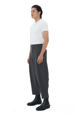 DARK GREY CARROT PANTS