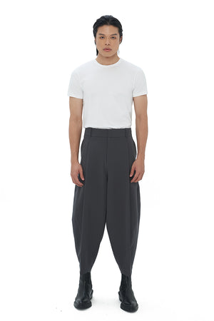 DARK GREY CARROT PANTS