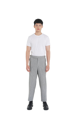 LIGHT GREY CLASSIC PANTS WITH ADJUSTER