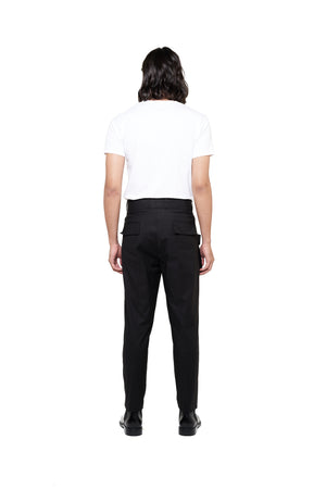 Black Pants With 3D Pockets
