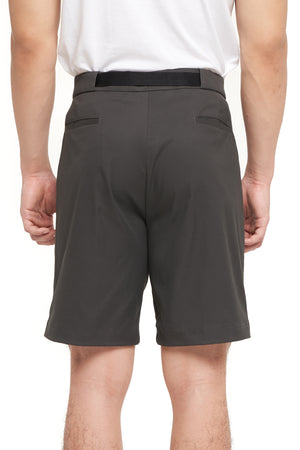 DARK GREY SHORT PANTS WITH BELT