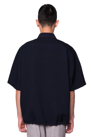 NAVY OVERSIZED WITH ZIPPER OPENING